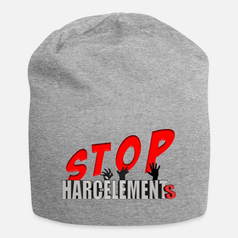 STOP HARZ - Jersey-Beanie - Grau meliert