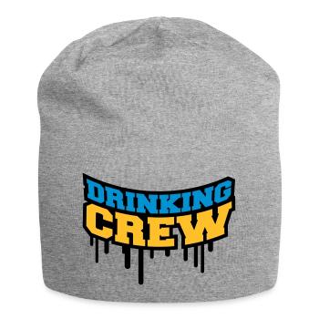 Drinking Crew Graffiti - Jersey-Beanie - Grau meliert - Vorne