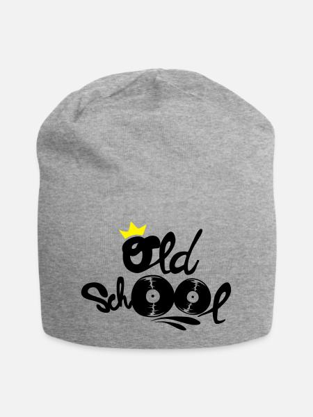 Old school - Jersey-Beanie - Grau meliert