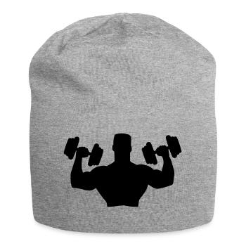 Muscle Man Training - Jersey Beanie - heather grey - Front