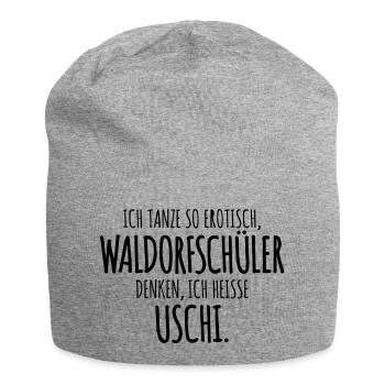 wortwitz waldorf humor - Jersey-Beanie - Grau meliert - Vorne