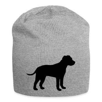 dog american staffordshire - Jersey-Beanie - Grau meliert - Vorne