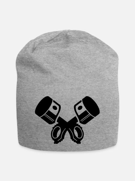 Kolben - Jersey-Beanie - Grau meliert