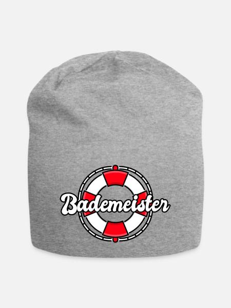 Bademeister - Jersey-Beanie - Grau meliert