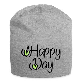 Happy Day - Bonnet en jersey - gris chiné - Devant