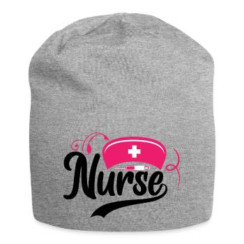 Infirmière-Médecin-Médical-Soins infirmiers-Hôpital-Rn-Rétro - Bonnet en jersey - gris chiné - Devant