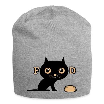 Süße Katze hat Hunger - Jersey-Beanie - Grau meliert - Vorne