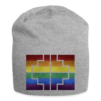 Géométrie - Bonnet en jersey - gris chiné - Devant