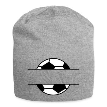 Étiquette de nom de football avec le nom souhaité - Bonnet en jersey - gris chiné - Devant