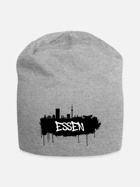Essen Graffiti Skyline - Jersey-Beanie - Grau meliert