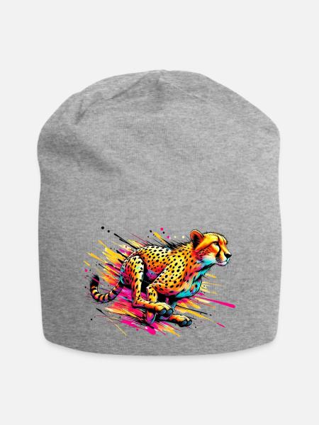 Gepard - Jersey-Beanie - Grau meliert