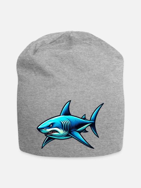 Hai - Jersey-Beanie - Grau meliert