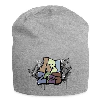 Abitur 2025 Abiturient Geschenk Prüfung Graffiti - Jersey-Beanie - Grau meliert - Vorne