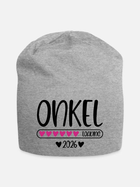 Onkel 2026 loading - Jersey-Beanie - Grau meliert