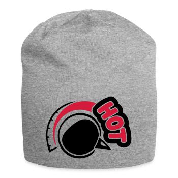Hot - Jersey Beanie - heather grey - Front