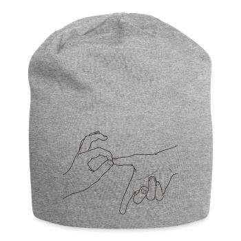 six seven - Jersey Beanie - heather grey - Front