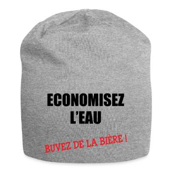 Save water, drink beer - Jersey Beanie - heather grey - Front