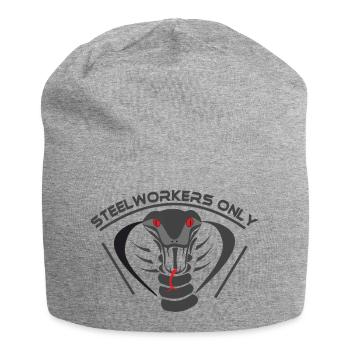 Steelworkers_only_001 - Jersey Beanie - heather grey - Front
