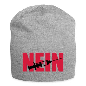 No syringe - Jersey Beanie - heather grey - Front