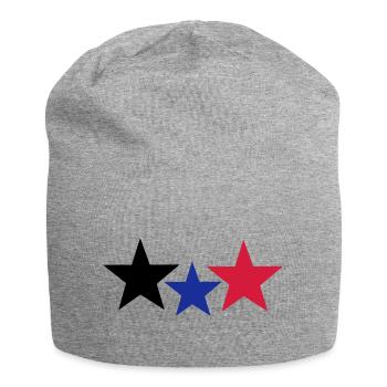 Stars - Jersey-Beanie - Grau meliert - Vorne