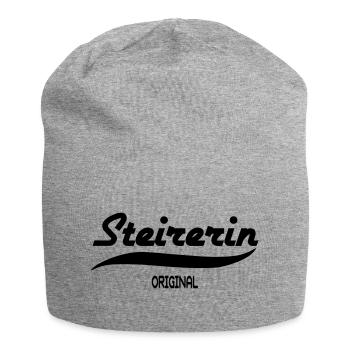 Steiermark - Jersey-Beanie - Grau meliert - Vorne