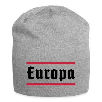 Europa - Jersey-Beanie - Grau meliert - Vorne