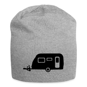 Camping - Jersey Beanie - heather grey - Front