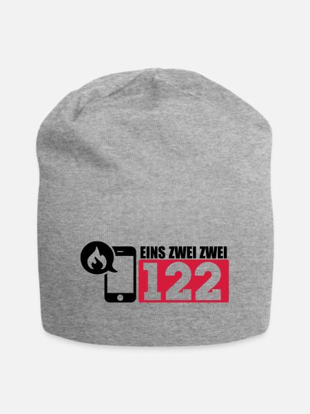 Feuerwehr 122 - Österreich - Jersey-Beanie - Grau meliert