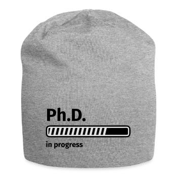 Ph.D.-Ladebalken - Jersey-Beanie - Grau meliert - Vorne