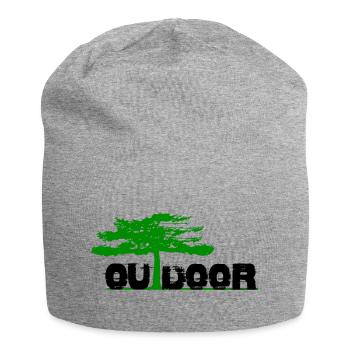 Outdoor Baum - Jersey-Beanie - Grau meliert - Vorne