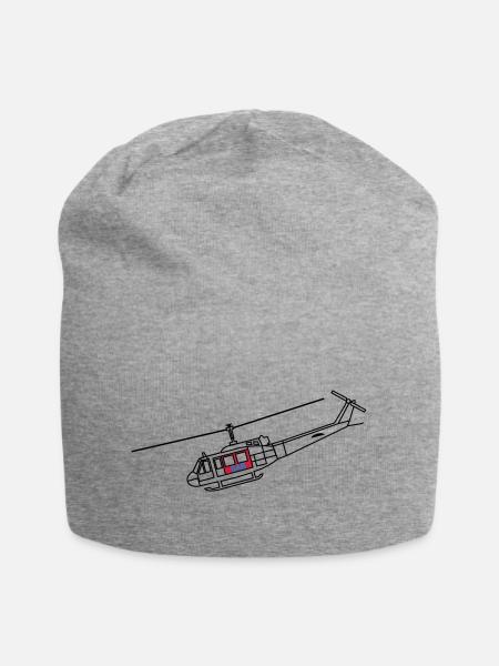 Bell UH1D - SAR / Notarzt - Jersey-Beanie - Grau meliert
