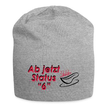 Rettungsdienst Tasse Status 6 (Außer Dienst) - Jersey-Beanie - Grau meliert - Vorne