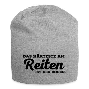reiten - Jersey-Beanie - Grau meliert - Vorne
