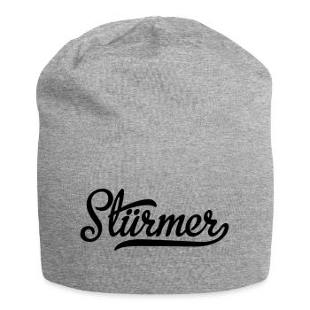 Stürmer - Jersey-Beanie - Grau meliert - Vorne