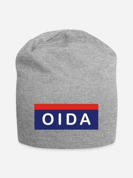 Oida vers. Polizei - Jersey-Beanie - Grau meliert
