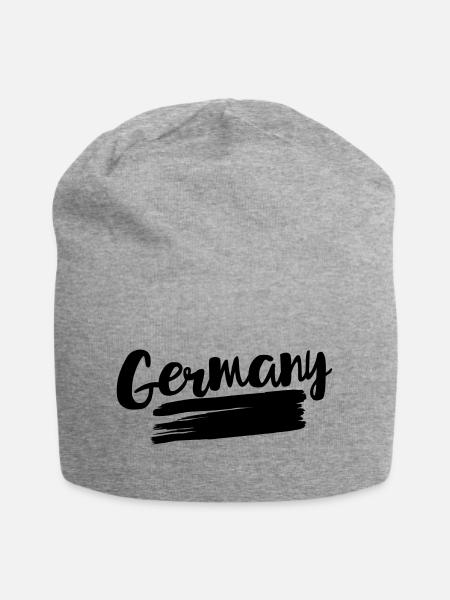 Germany flag – flag of Germany - Jersey Beanie - heather grey