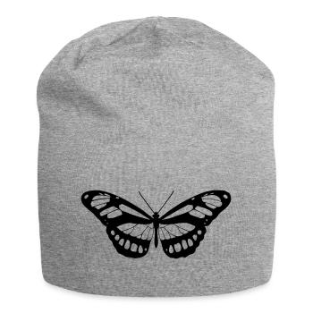 silhouette papillon - Bonnet en jersey - gris chiné - Devant