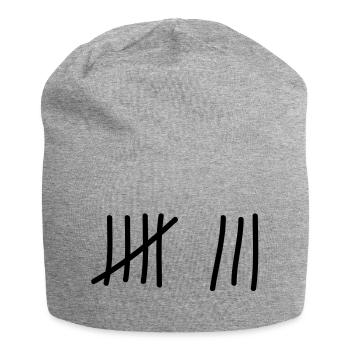 tage_zaehlen_8 - Jersey-Beanie - Grau meliert - Vorne