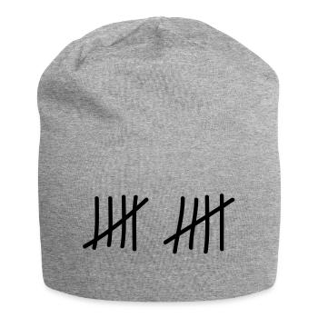 tage_zaehlen_10 - Jersey-Beanie - Grau meliert - Vorne