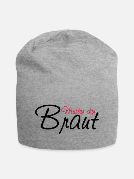 mutter_der_braut - Jersey-Beanie - Grau meliert