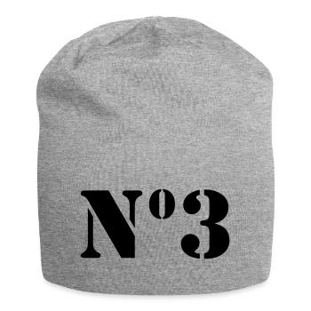 Point 3 // no3 - Bonnet en jersey - gris chiné - Devant