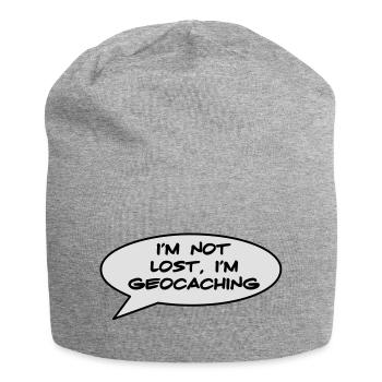 Geocaching - Bonnet en jersey - gris chiné - Devant
