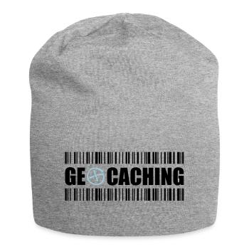 Geocaching Barcode - 2colors - 2O12 - Jersey Beanie - heather grey - Front