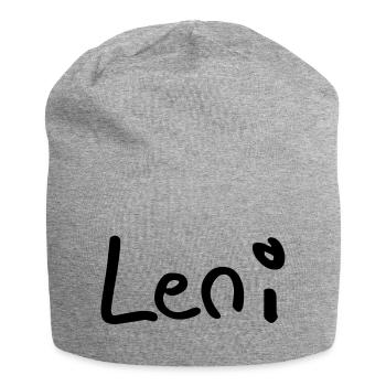 leni - Bonnet en jersey - gris chiné - Devant