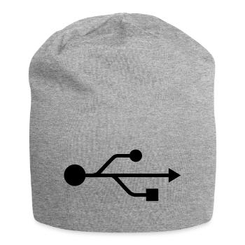 usb - Jersey Beanie - heather grey - Front