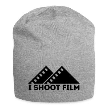 I SHOOT FILM FILM STRIP - T-Shirt for - Jersey Beanie - heather grey - Front