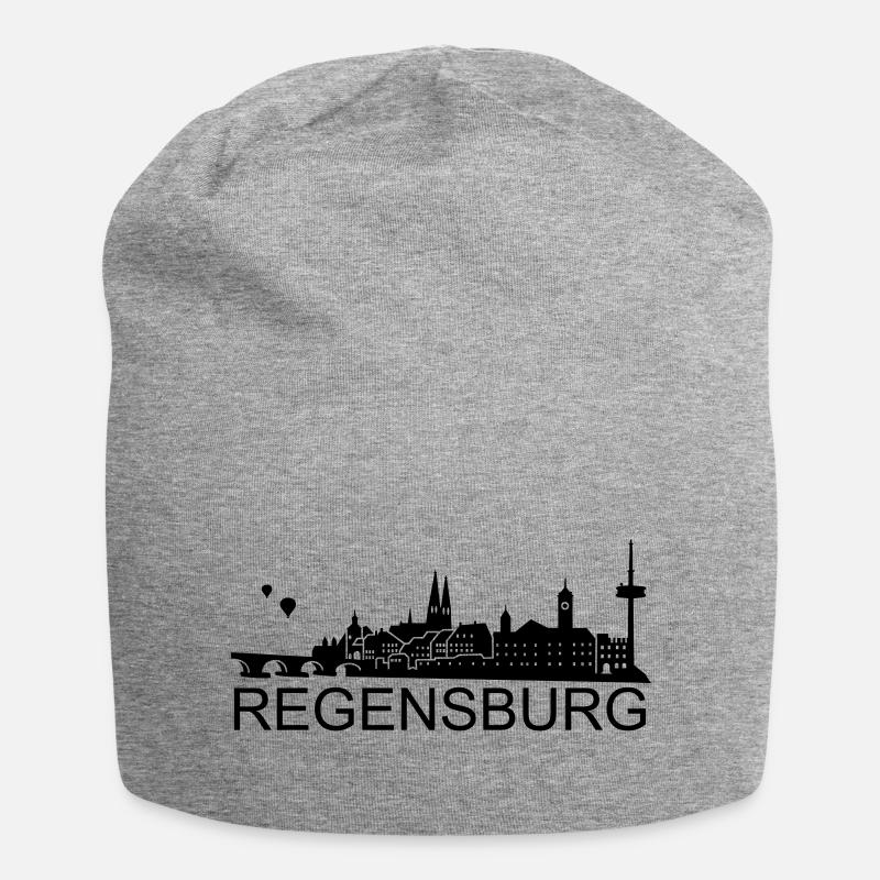 Regensburg Skyline - Bonnet en jersey - gris chiné