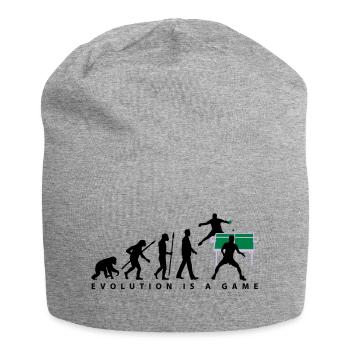 evolution_tischtennisspieler_102012_a_3c - Jersey-Beanie - Grau meliert - Vorne