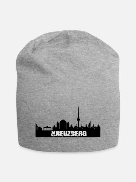 kreuzberg - Jersey-Beanie - Grau meliert