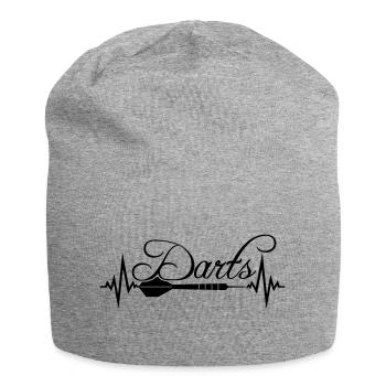 logo club texte fréquence battement de coeur pouls jouer - Bonnet en jersey - gris chiné - Devant